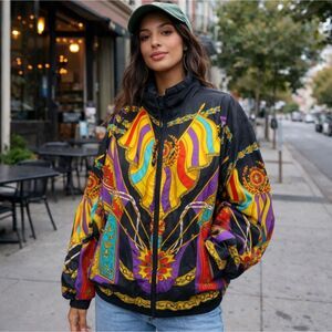 London Fog Jacket Vintage 80s Limited Edition Bomber Windbreaker Retro Size L